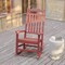 Flash Furniture Winston All-Weather Poly Resin Rocking Chair in Red JJ-C14703-RED-GG - alternate 4